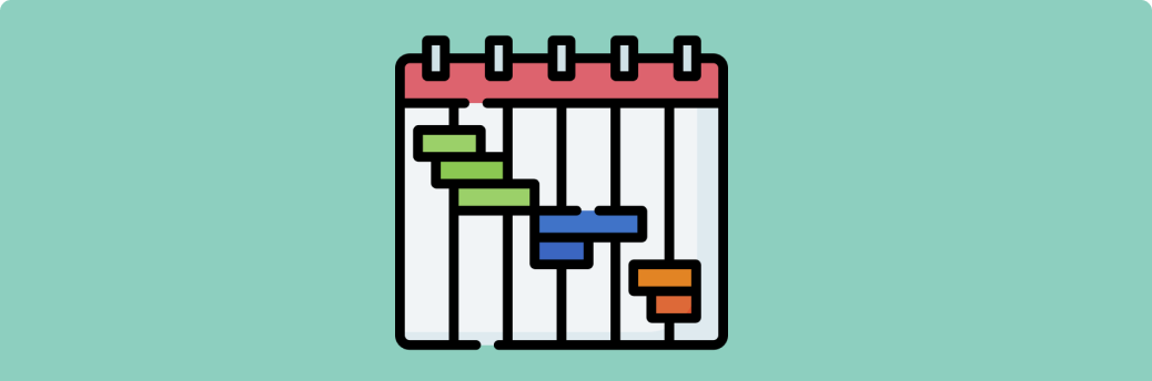 Project Scheduling Bundle - Illustration of a Calendar with Schedule Items