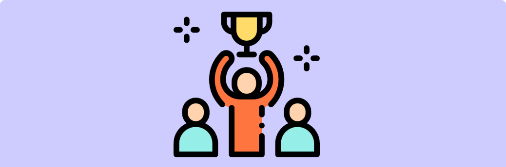Savila Tournaments - Illustration of People Participating in a Tournament with a Trophy